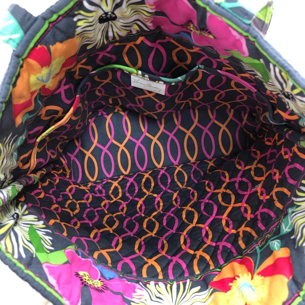 Vera Bradley Jazzy Blooms Floral Print Tote Purse - Picture 6 of 8